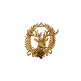 Deer with Wreath Emblem Ornament