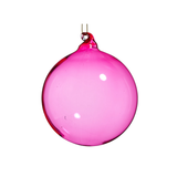 Sheer Blown Glass Ball Ornament