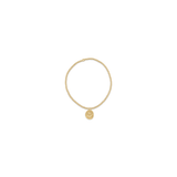 Classic Gold 2mm Bead Bracelet, Inspire Love Small