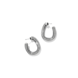 Ferrara Eterna Post Earrings, Silver