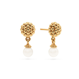 Berry Drop Stud Earrings, Pearl