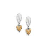 Cascade Heart Unity Post Drop Earrings