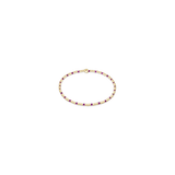 Hope Sincerity Pattern 2mm Bead Bracelet, Fuchsia