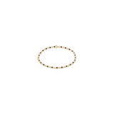 Hope Sincerity Pattern 2mm Bead Bracelet, Chocolate