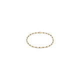 Hope Sincerity Pattern 2mm Bead Bracelet, Taupe With A Twist