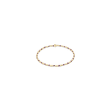 Hope Sincerity Pattern 2mm Bead Bracelet, Pink Metallic