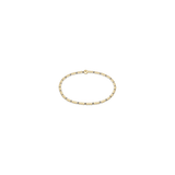 Hope Sincerity Pattern 2mm Bead Bracelet, Milkshake