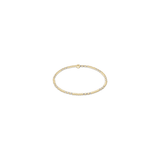 Hope Joy Pattern 2mm Bead Bracelet, Milkshake