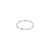 Hope Joy Pattern 2mm Bead Bracelet, Fuchsia