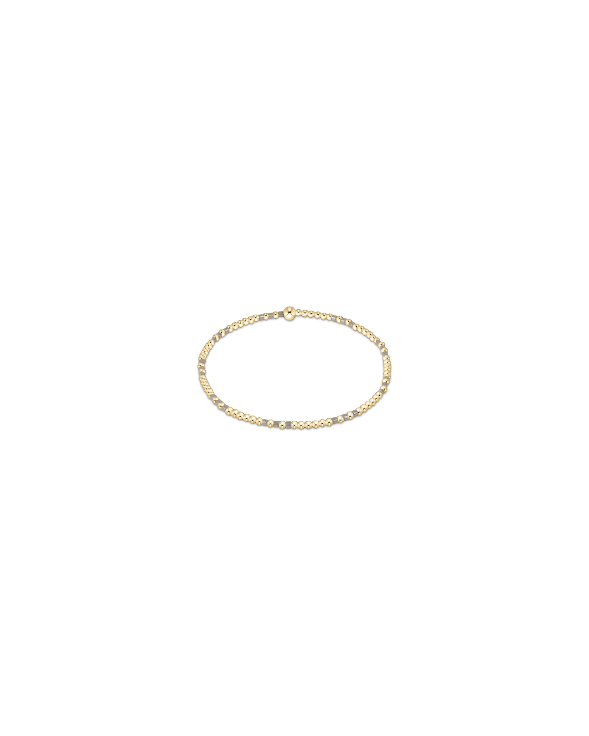 TAUPE WITH A TWIST HOPE SINCERITY PATTERN 2MM BEAD BRACELET main image 0