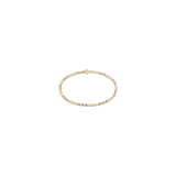 Hope Joy Pattern 2mm Bead Bracelet, Taupe With A Twist