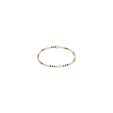 Hope Joy Pattern 2mm Bead Bracelet, Chocolate