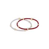 "e"ssentials Hair Tie Set, Wine-White