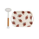 Football Tray & Spatula Set