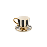Courtly Stripe Cappuccino Cup