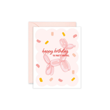 Happy Birthday Balloon Party Animal Card