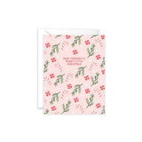 Merry Pink Christmas Greeting Card
