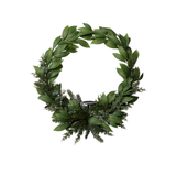 Bayleaf and Juniper Wreath with Candle Plate