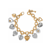 One Heart Large Charm Bracelet