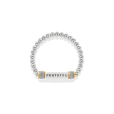 Meridian Grateful Two Tone Stretch Bracelet