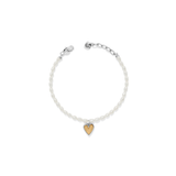 Cascade Embrace Pearl Heart Bracelet