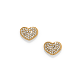Illumina Celeste Heart Post Earrings, Gold