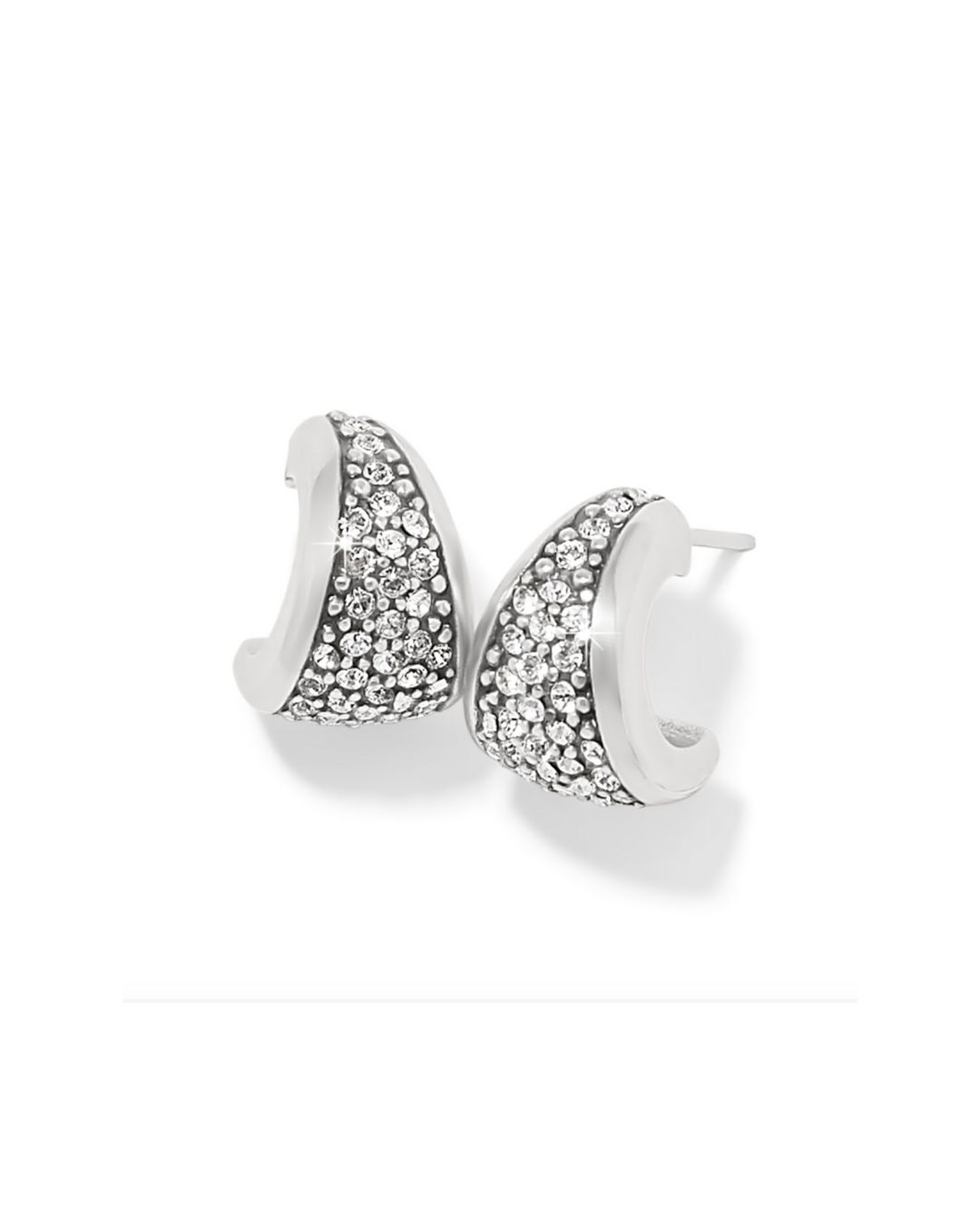 Meridian Small Hoop Earrings, Silver