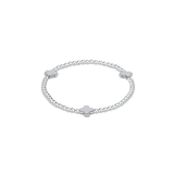Enewton Extends - Signature Cross Sterling Pattern 3mm Bead Bracelet
