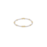 Worthy Pattern 3mm Bracelet, Pearl