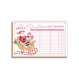 Sweet Christmas Gift Tracker Santa Sleigh Luxe Large Notepad
