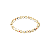 Hope Grateful 5mm Bead Bracelet, Firecracker