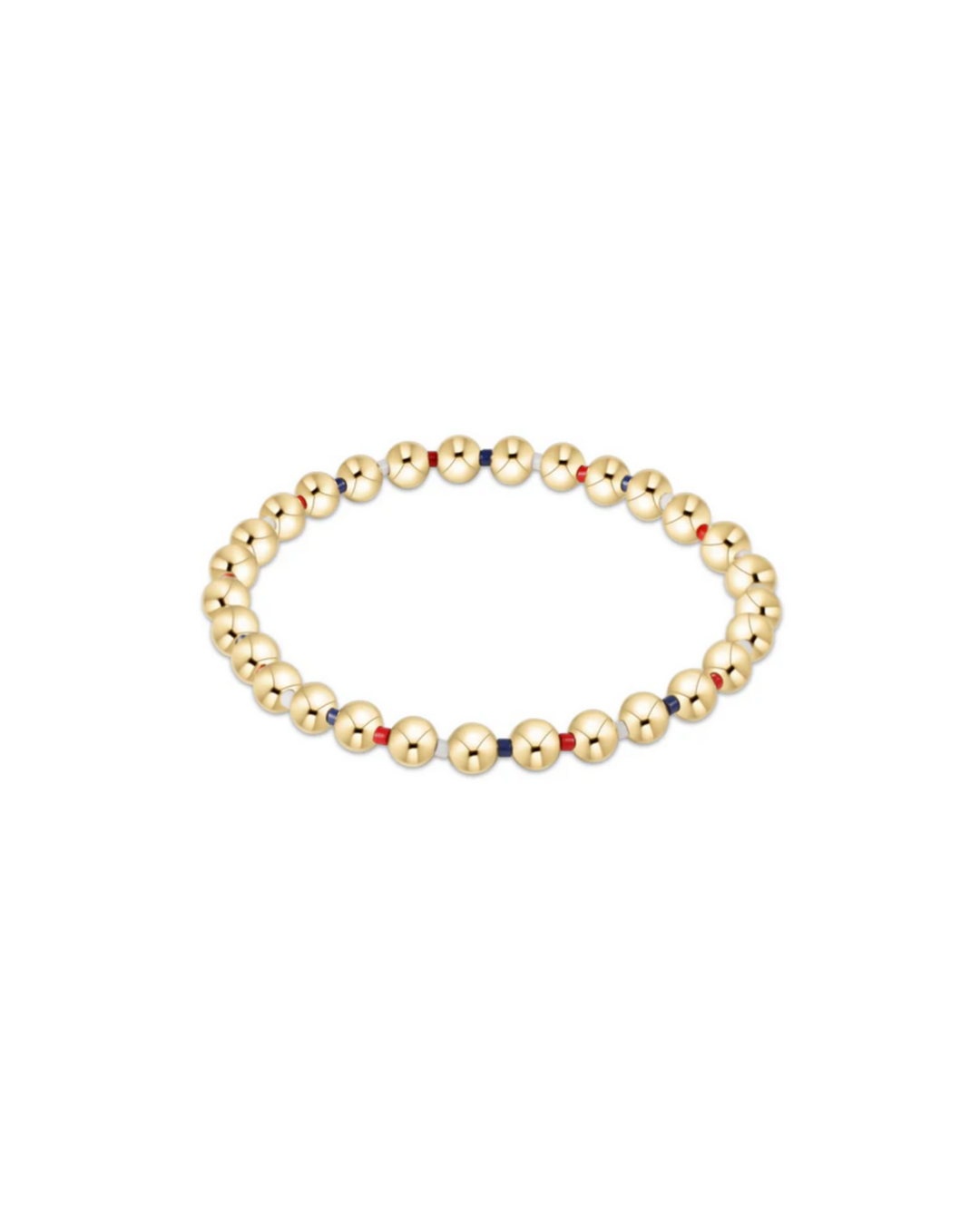 Hope Grateful 5mm Bead Bracelet, Firecracker