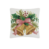 Christmas Bells White Hook Pillow