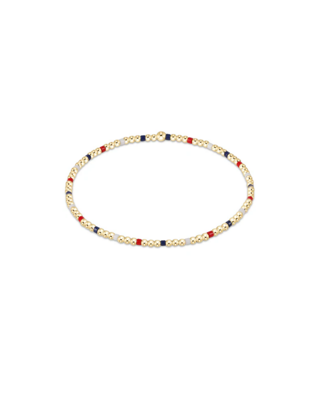 Hope Sincerity Pattern 2mm Bead Bracelet, Firecracker