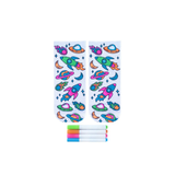Space Adventure Coloring Socks