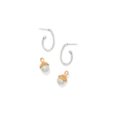 Everbloom Pearl Hoop Earrings