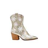 Teddy Gold Floral Booties