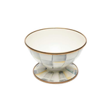 Sterling Check Enamel Ice Cream Dish