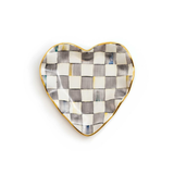 Sterling Check Heart Plate