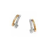 Neptune's Rings Post Hoop Earrings