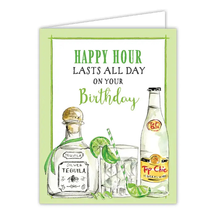 Handpainted Greeting Card, Lasts All Day Ranch Water