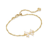 Blair Gold Bow Bracelet, Iridescent Drusy