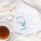 Holiday Snow Globe Greeting Card