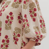 By All Means Mini Dress, Red/Ecru