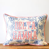 Custom Sorority Toile Pillow