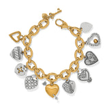 One Heart Large Charm Bracelet