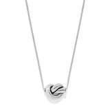 Interlok Single Knot Mini Necklace, Silver