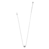 Interlok Single Knot Mini Necklace, Silver