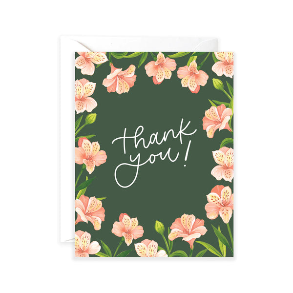 Thank You Lillies Greeting Card