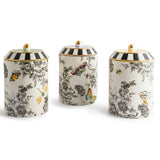 Butterfly Toile Canisters (Set of 3)
